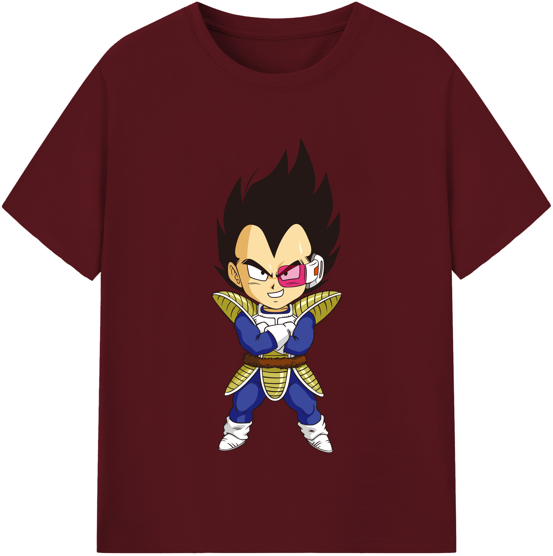 （画像用） ドラゴンボール ベジータ四世（Bejīta Yonsei）DRAGON BALL Vegeta IV 綿100％半袖Tシャツ（フロントプリント）